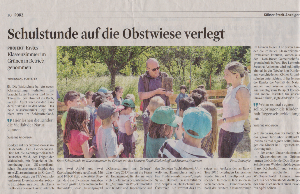 Waldschule Pressebericht Teil 2